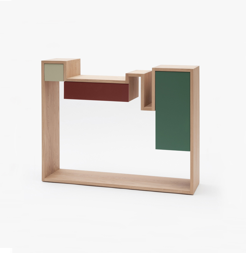 Meuble console Glycine fabriqué en France bois massif Drugeot Manufacture mobilier durable personnalisable