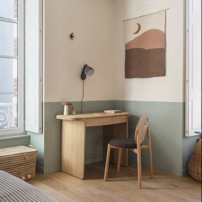 petit bureau appoint chambre enfant Téhème chaise bois Helio