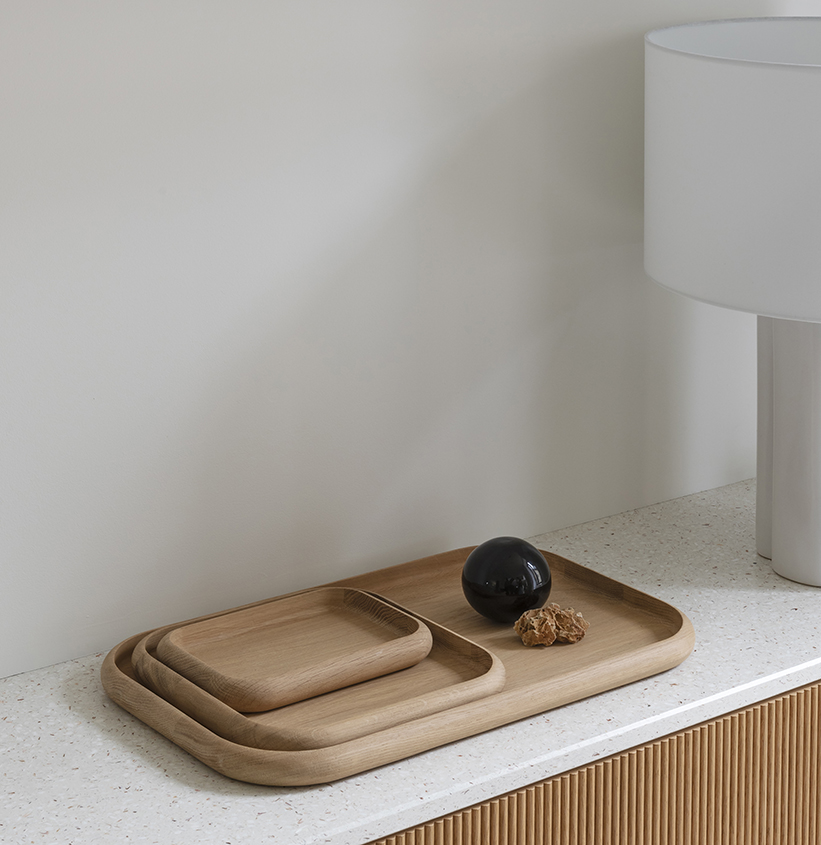 plateau décoratif BENTO objet déco bois massif vide-poches idée cadeau tendance