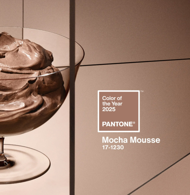 La couleur Pantone 2025 : le pantone 17-1230 Mocha Mousse