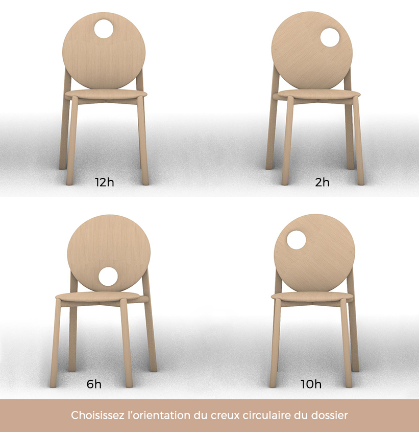 Chaise HELIO tapissée – Image 8